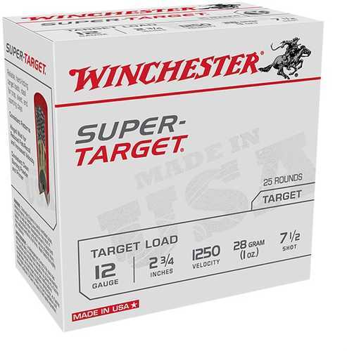 12 Gauge 25 Rounds Ammunition Winchester 2 3/4" 1 oz Target #7 1/2